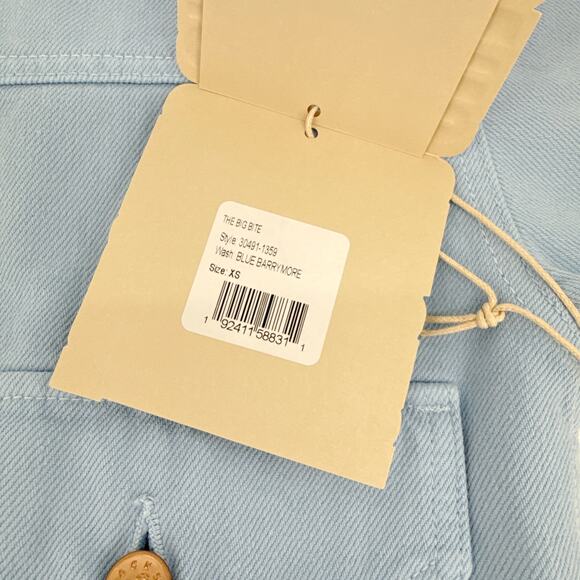 MOTHER Denim SNACKS! The Big Bite Jacket in Blue Barrymore XS - Picture 7 of 16